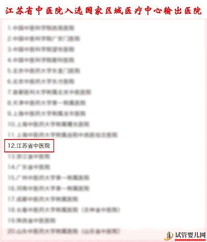喜讯：江苏省中医院入选国家区域医疗中心输出医院(图1)