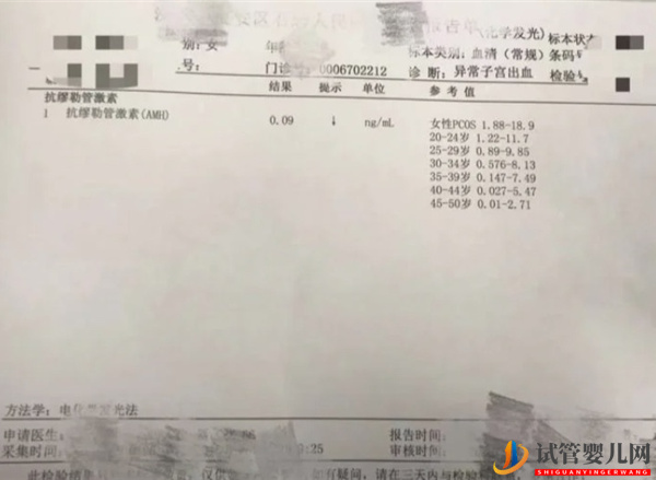 amh0.09想怀孕试试取卵做试管(图1)