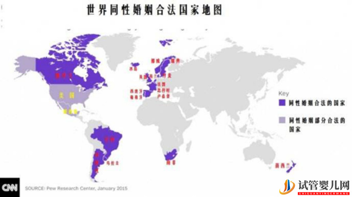 世界LGBT人群不断增加，同性恋婚姻已得到多国认可(图2)