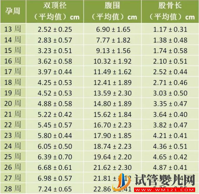 怀孕1-10月胎儿的发育标准及对照表，你知道吗？(图1)